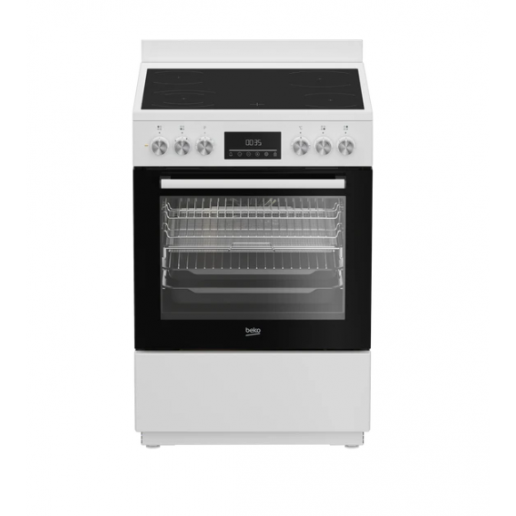 BFCB60VMW Beko  60cm Aeroperfect Freestanding Electric Cooker with Ceramic Cooktop, AirFry & SteamAdd 